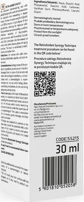 Apis Apis Retin - Ambre Synergy Kwas Glikolowy 15% & Kwas Bursztynowy 2% 30ml