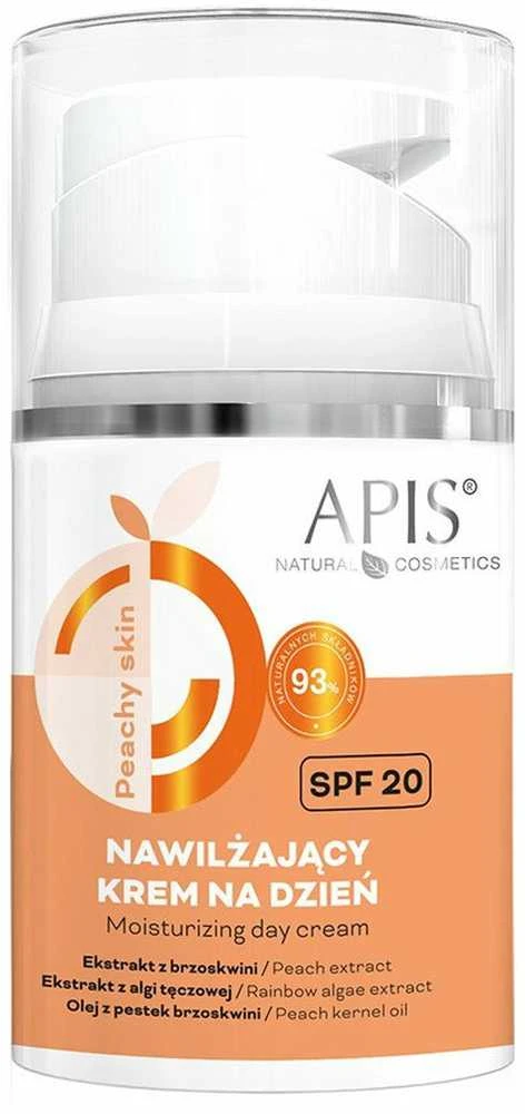 Activeshop Drėkinamasis dieninis veido kremas SPF20 APIS Peachy Skin 50 ml