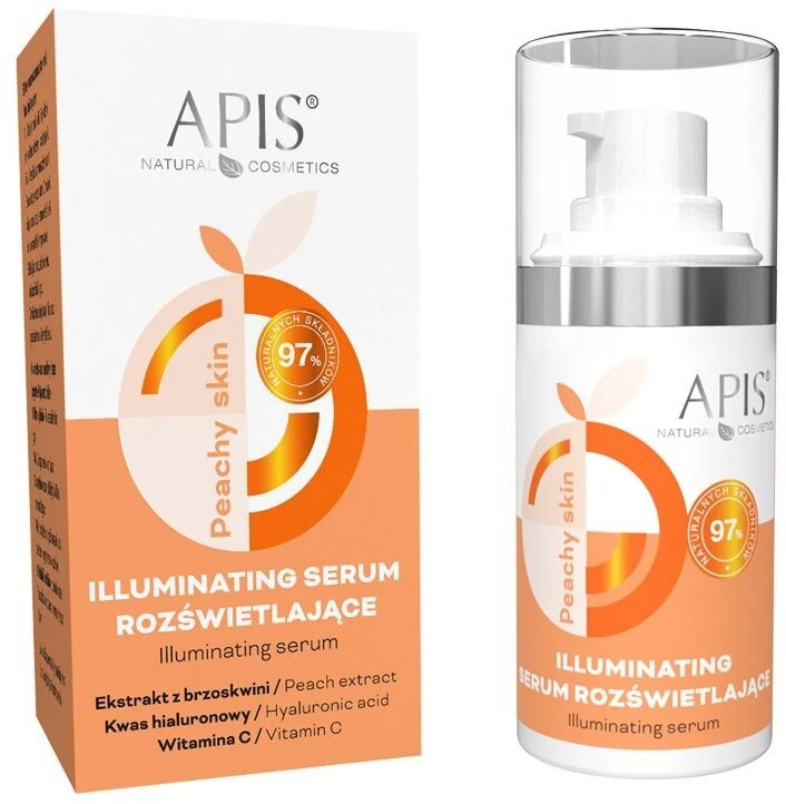 Activeshop Švytėjimo suteikiantis veido serumas APIS Peachy Skin 15 ml