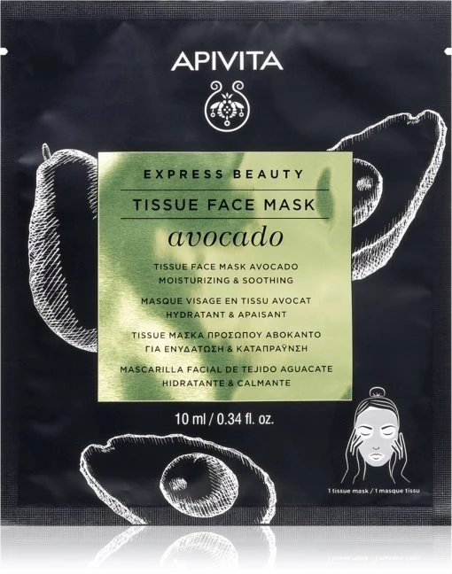 "Apivita" lakštinė raminanti drėkinamoji kaukė 10ml