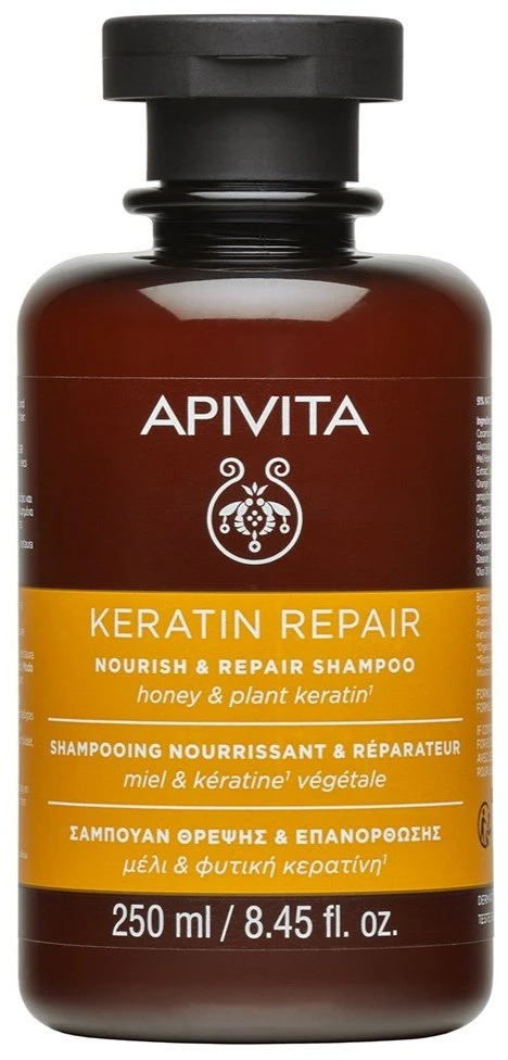 Apivita Keratin Repair Nourish & Repair šampūnas, 250 ml