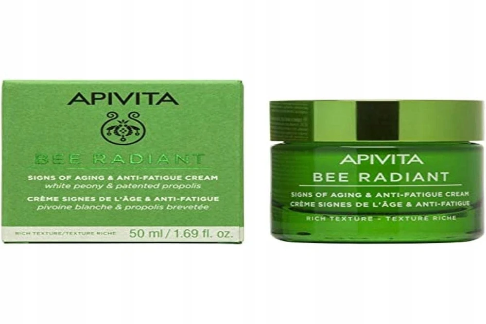 "Apivita Bee Radiant Kreminis Rich Texture" Kreminės turtingos tekstūros veido kremas 50ml