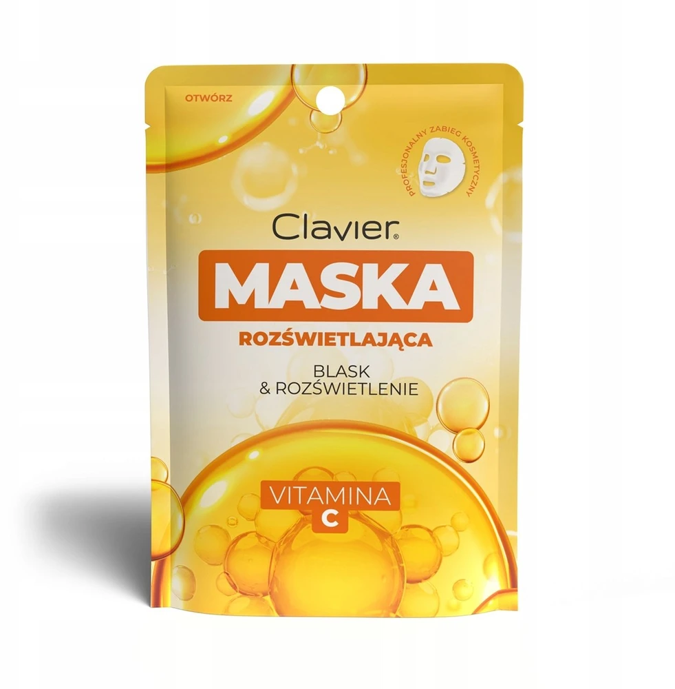 Aplb Clavier Šviesinamoji lakštinė kaukė su vitaminu C, 10 vnt.