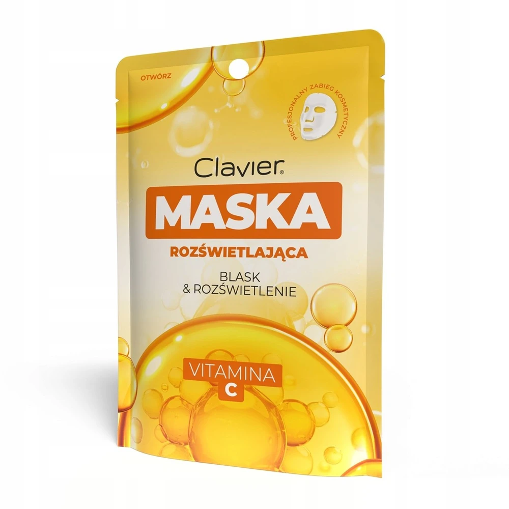 Aplb Clavier Šviesinamoji lakštinė kaukė su vitaminu C, 10 vnt.