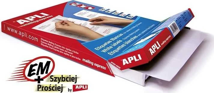 Lipnios etiketės Apli, A4, 70×50.8mm, 15 etikečių lape, 100 lapų, baltos spalvos