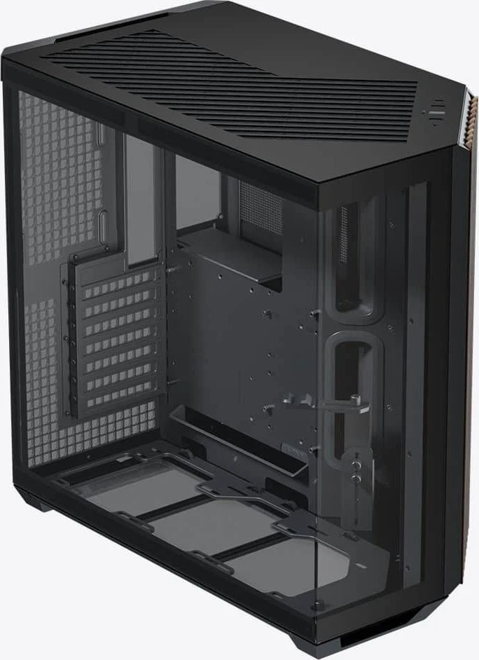 APNX V1 PC-kompiuterio korpusas, Midi-Tower, ATX, Tempered Glass – Holz, juodos spalvos