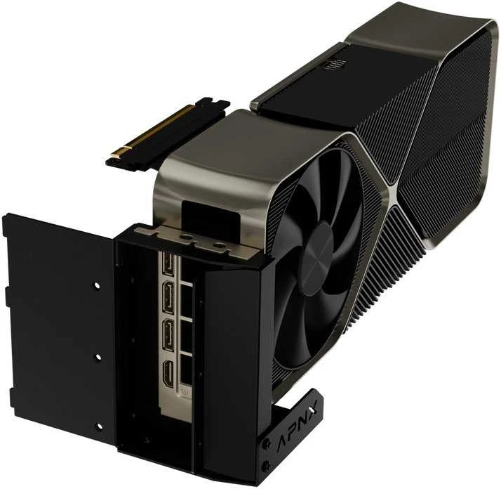 APNX Vertical GPU Mounting Kit 2 – juodos spalvos