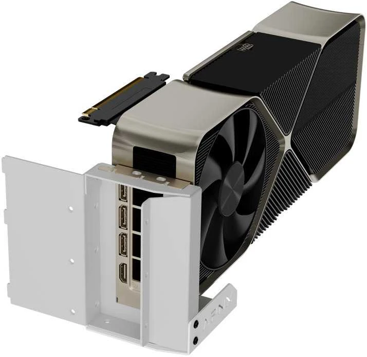 APNX Vertical GPU Mounting Kit 2 – baltos spalvos