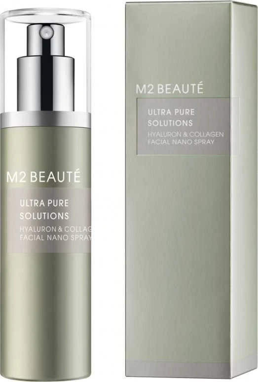 M2 Beaute Ultra Pure Solutions hialurono rūgšties senėjimą stabdantis purškiklis veidui, 75 ml