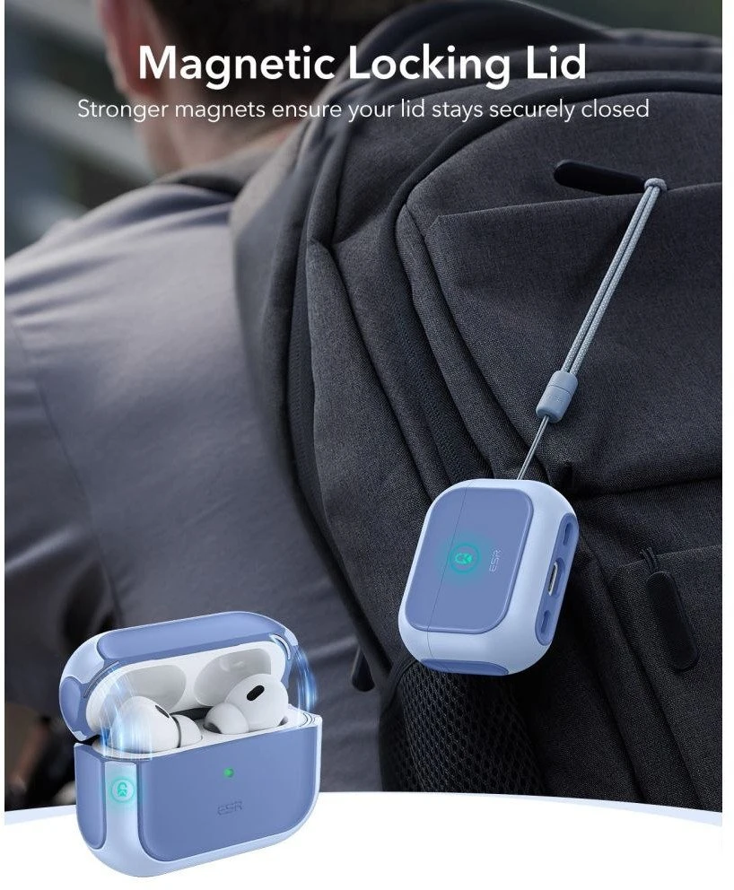 ESR Orbit Halolock MagSafe dėklas, skirtas AirPods Pro - mėlynas