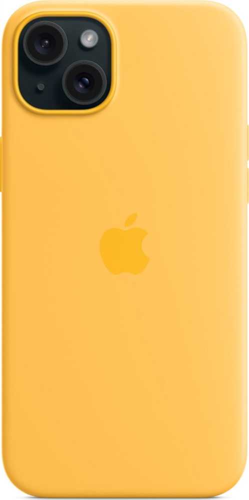 APPLE SILIKONINIS DĖKLAS MWNF3ZM/A IPHONE 15 PLUS SUNSHINE ATIDARYTA PAKUOTĖ