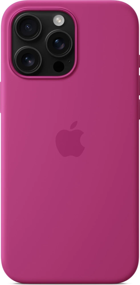 Apple iPhone 16 Pro Max Silikoninis dėklas with MagSafe - Fuchsia
