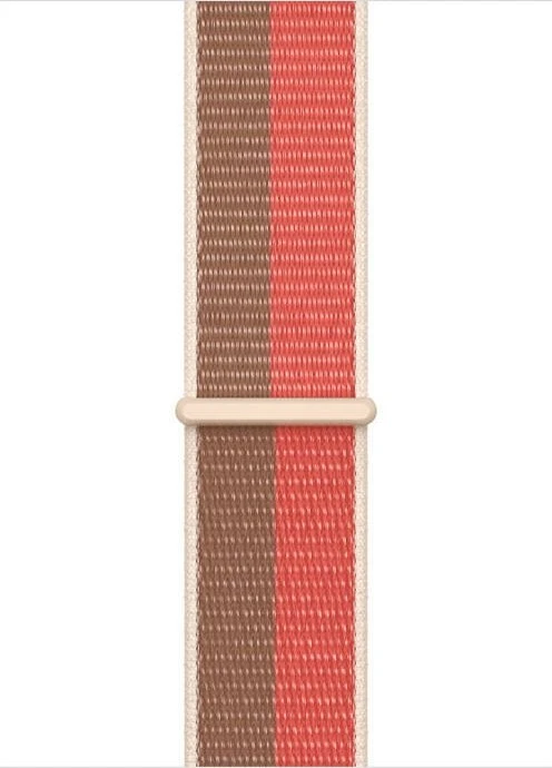 „APPLE“ DIRŽELIS „APPLE WATCH ML303AM/A SPORT LOOP“ 45 MM Rožinis POMELO/RŪDO ORIGINALUS ANTSPAUDAS