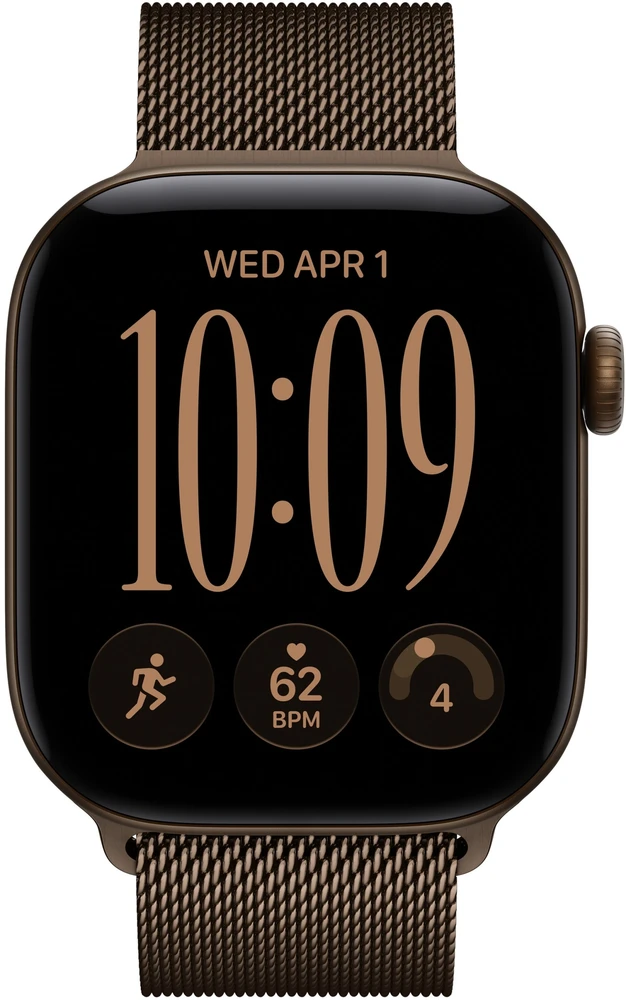 Apple Bransoleta mediolańska w kolorze ciemnego brązu laikrodžio korpusui 40 mm