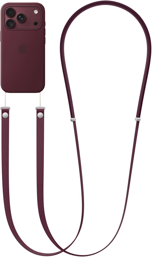 Dėklas Apple skersinis dirželis – bordinė spalva - MK974ZM/A