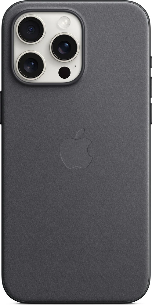 iPhone 15 Pro Max FineWoven dėklas su MagSafe - Juodas