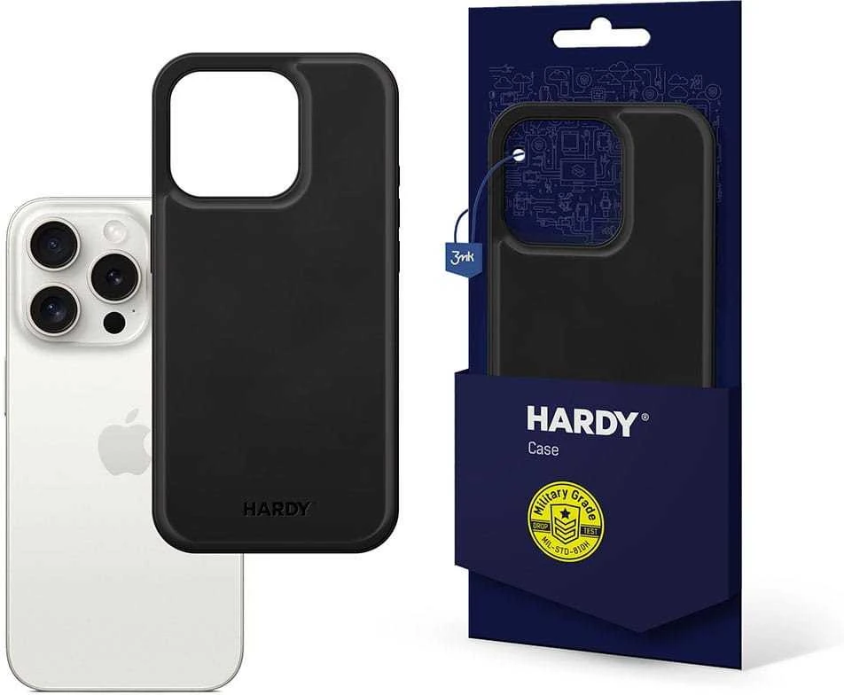 Dėklas 3mk apsauginis dangtelis HARDY Apple Silky Leather MagCase, skirtas Apple iPhone 15 Pro Max