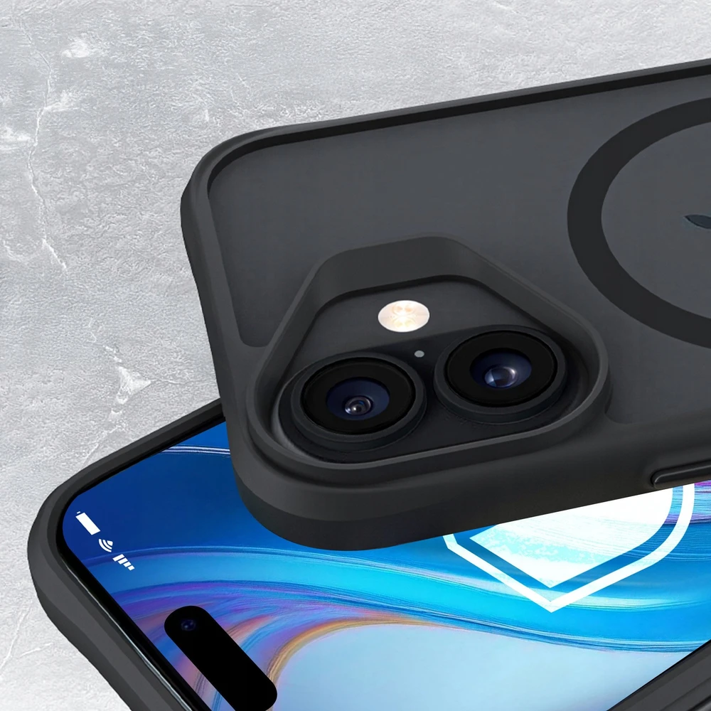 Dėklas 3Mk Apsauginis 3mk Satin Armor MagCase iPhone 17 - Juodas