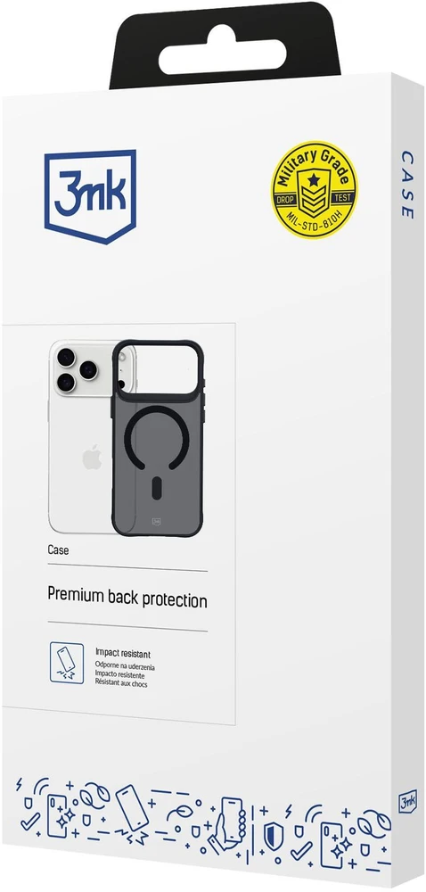Dėklas 3MK Smoke MagCase skirtas Apple Apple iPhone 17 Pro