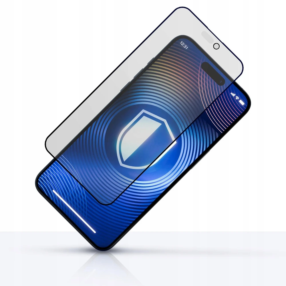 Privatumą saugantis stiklas 3MK HardGlass Matt Max Privacy, skirtas iPhone 17 Pro