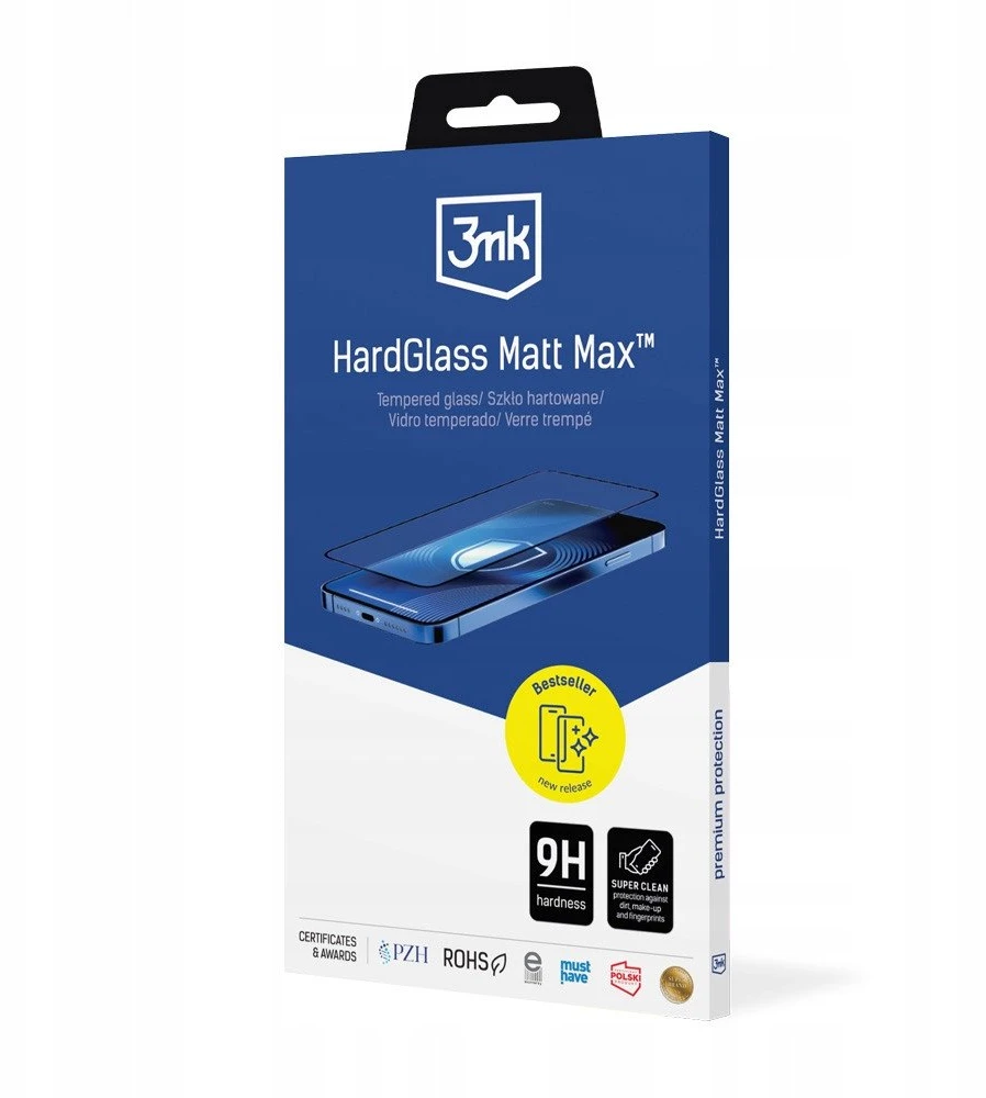 Apsauginis stiklas 3MK HardGlass Matt Max for Apple Apple iPhone 17 Pro