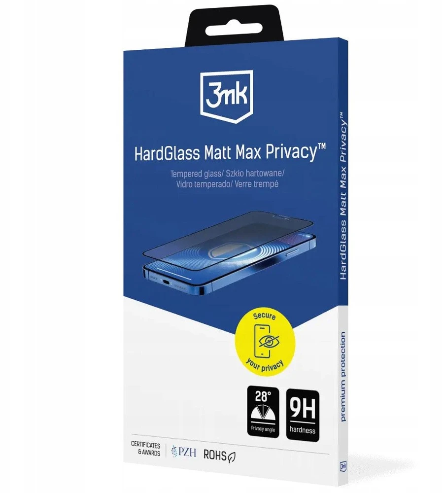 Privacy glass 3MK HardGlass Matt Max Privacy for iPhone 17 Pro Max