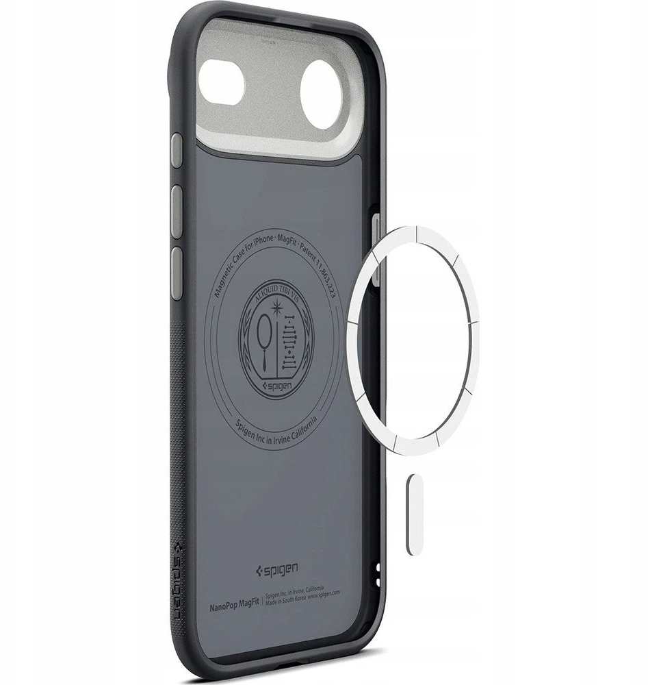 Spigen Nano Pop MagSafe dėklas skirtas Apple iPhone 17 Air – juodos spalvos