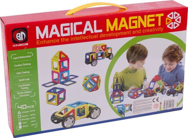 Apple Nežinomas Konstruktorius Xinbida Magical Magnet 525050201, 40 vnt.