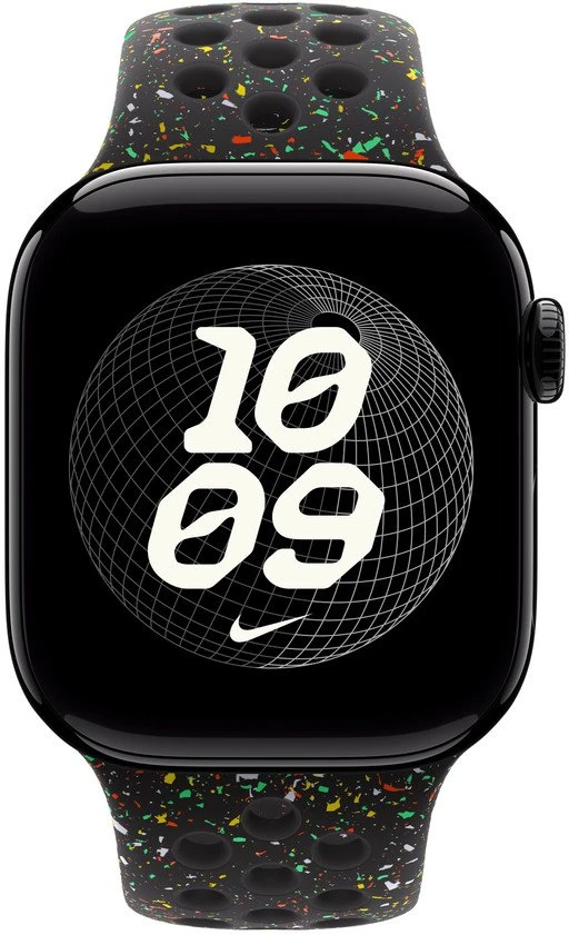 „Apple“ 42 mm vidurnakčio juodos spalvos „Nike“ sportinis dirželis – S/M