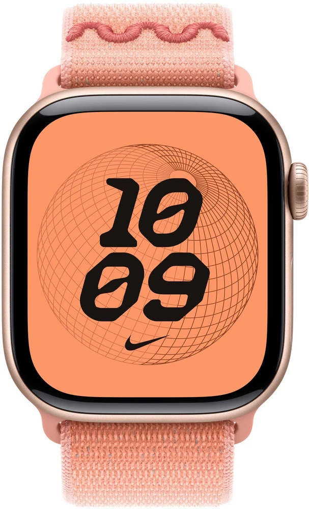 „Apple“ 42 mm „Alpenglow Rožinė Nike Sport Loop“ laikrodis