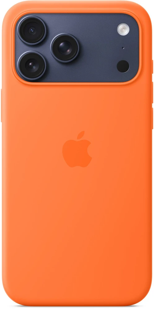 Apple iPhone 17 Pro Max Silicone Case with MagSafe – Orange - MGFL4ZM/A