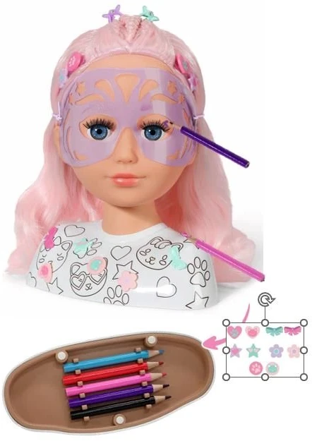 Lėlė Emily With Cat Costume QJ201D, 32 cm