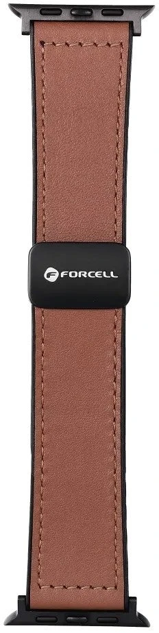 „Apple Watch“ dirželis „Forcell F-Design FA21“ magnetinis dirbtinės odos dirželis, 38/40/41 mm, rudas