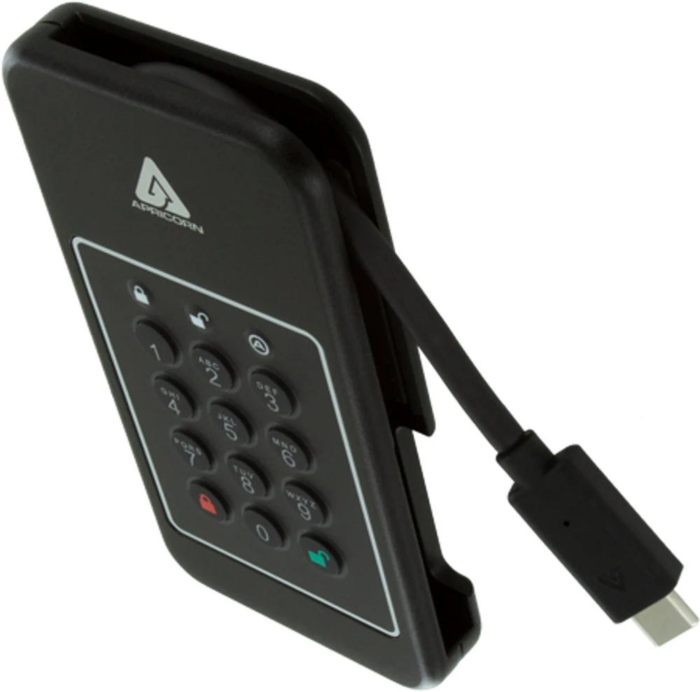 Kietasis diskas Dysk zewnętrzny SSD Apricorn Aegis NVX 2TB Juodas