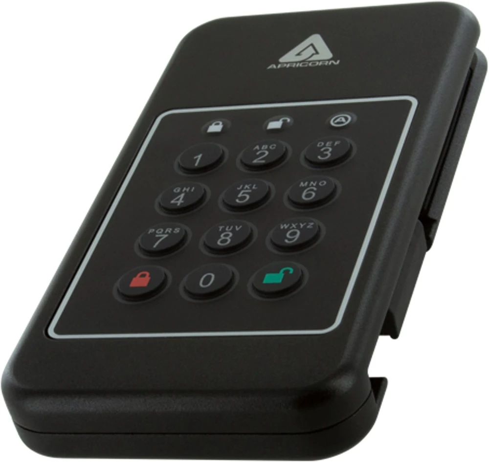 Kietasis diskas Dysk zewnętrzny SSD Apricorn Aegis NVX 2TB Juodas