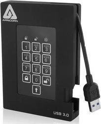 Kietasis diskas Dysk zewnętrzny SSD Apricorn Aegis Padlock Fortress 256GB Juodas (A25-3PL256-S256F)