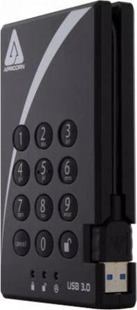 Kietasis diskas Dysk zewnętrzny HDD Apricorn Aegis Padlock 2TB Juodas (A25-3PL256-2000)