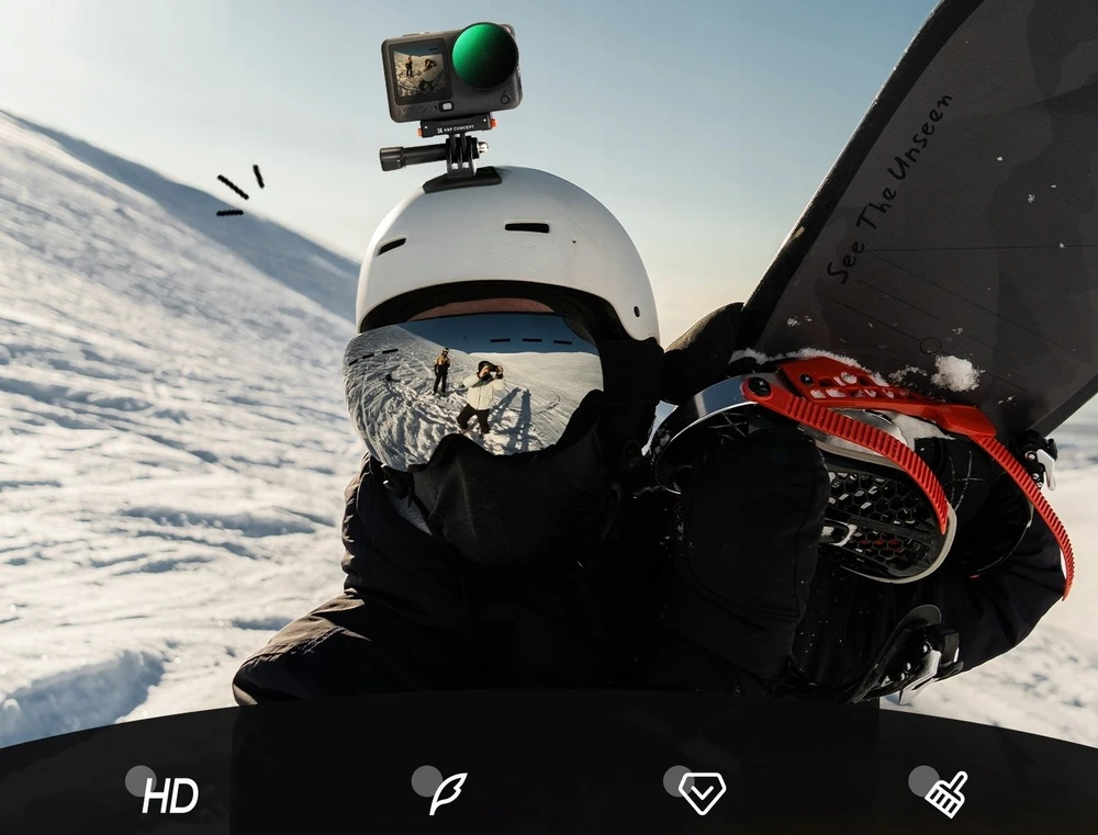 K&F CONCEPT CPL poliarizacinis filtras DJI Osmo Action 6, optinis stiklas, 28 sluoksnių nano danga KF12.0038