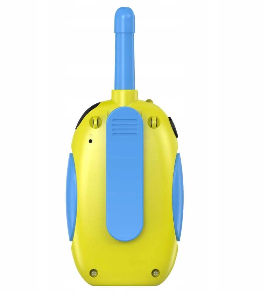 Aptel Rinkinys 2x Radijo ryšio nešiojamoji stotelė Walkie Talkie 3 km 16 kanalų KiddoBoo / Geltona