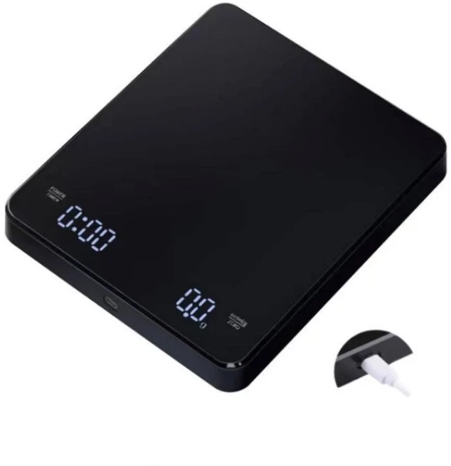 Virtuvinės svarstyklės Aptel Elektroninės virtuvės svarstyklės kavai su LCD ekranu ir USB-C įkrovimu