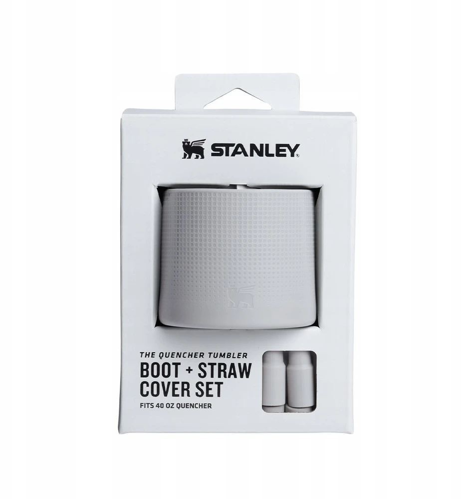 Stanley Protective cover and straw caps 2 pcs. set for thermal mugs 1.18L The Quencher Boot + Straw Topper light pilka