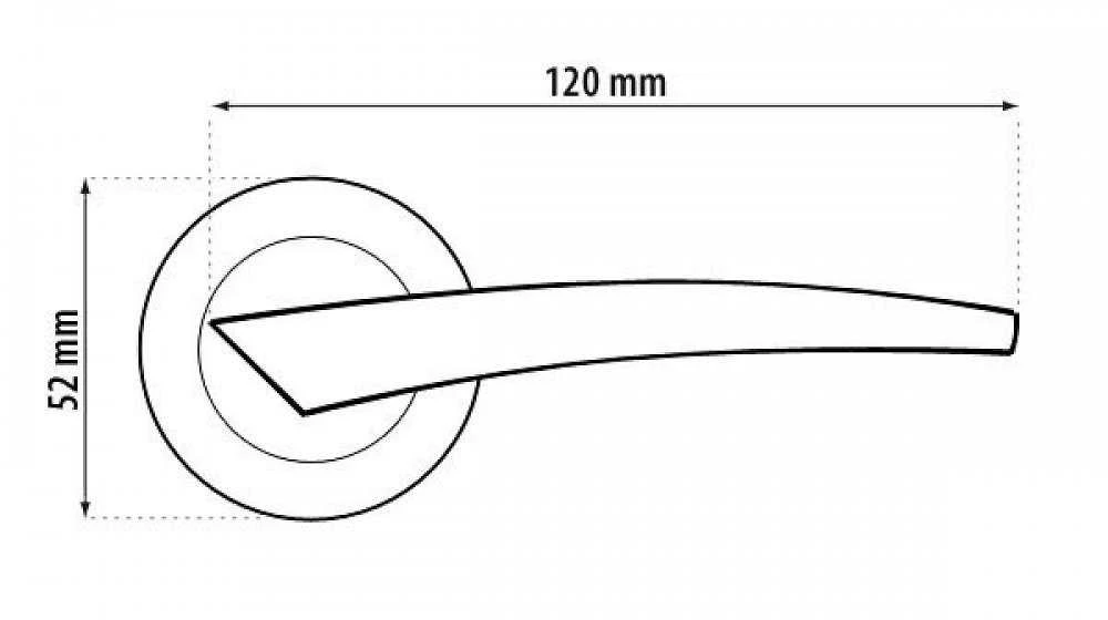 Vidaus durų rankena Metal-Bud Idea, matinis nikelis