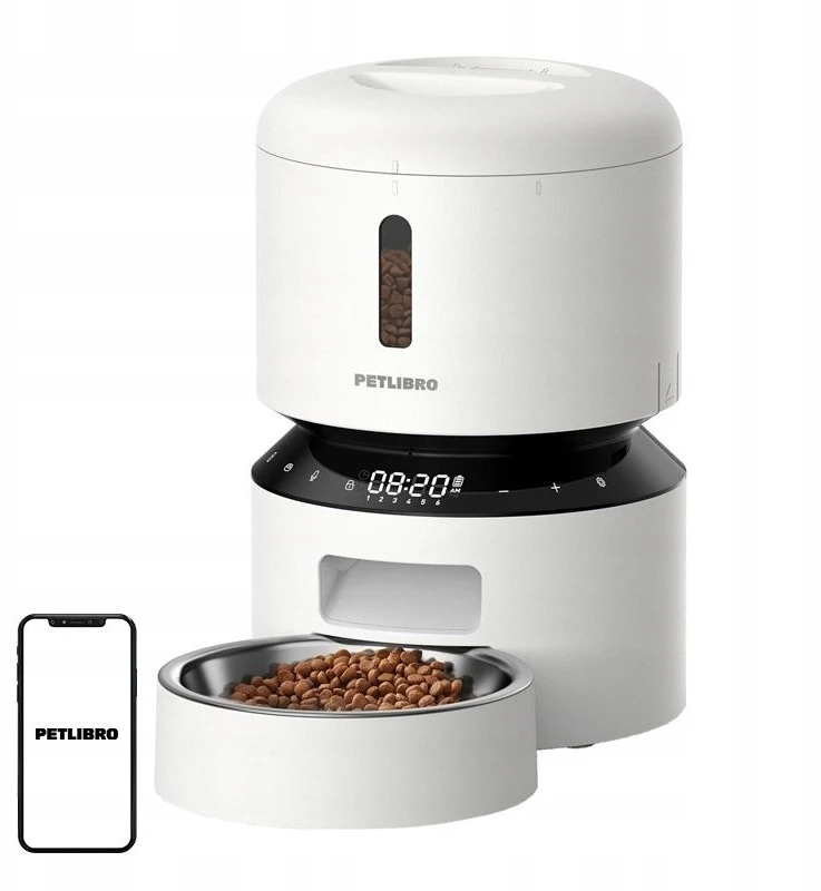 PETLIBRO Granary 3L naminių gyvūnėlių ėdalo dozatorius (Baltas)