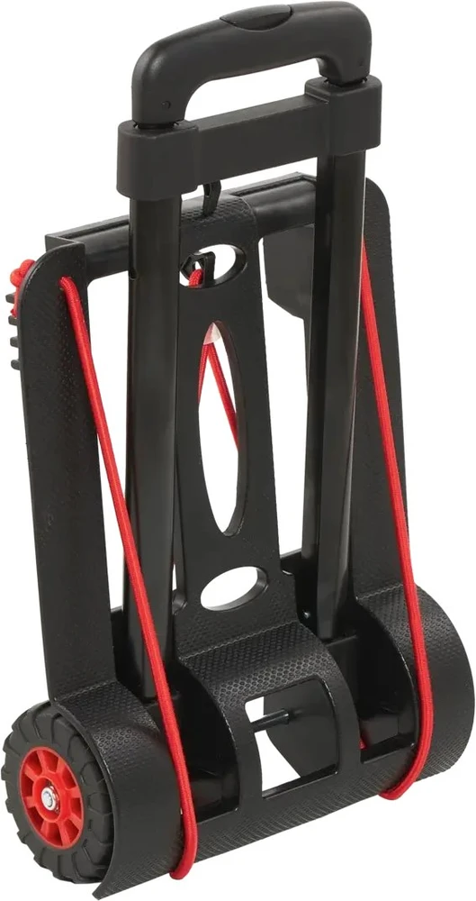 Aptel Easy sulankstomas transportavimo vežimėlis, kurio keliamoji galia iki 50kg Mick 34x24.5x93.5cm juodas (0610195800)