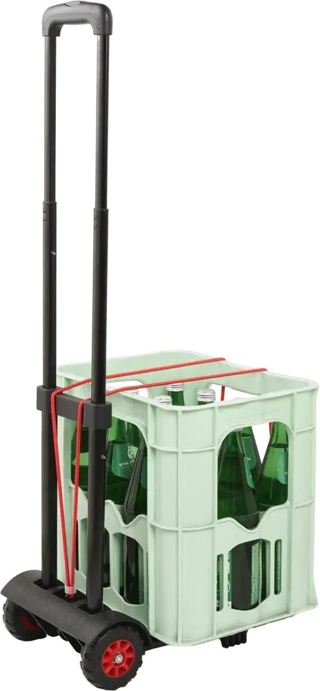 Aptel Easy sulankstomas transportavimo vežimėlis, kurio keliamoji galia iki 50kg Mick 34x24.5x93.5cm juodas (0610195800)