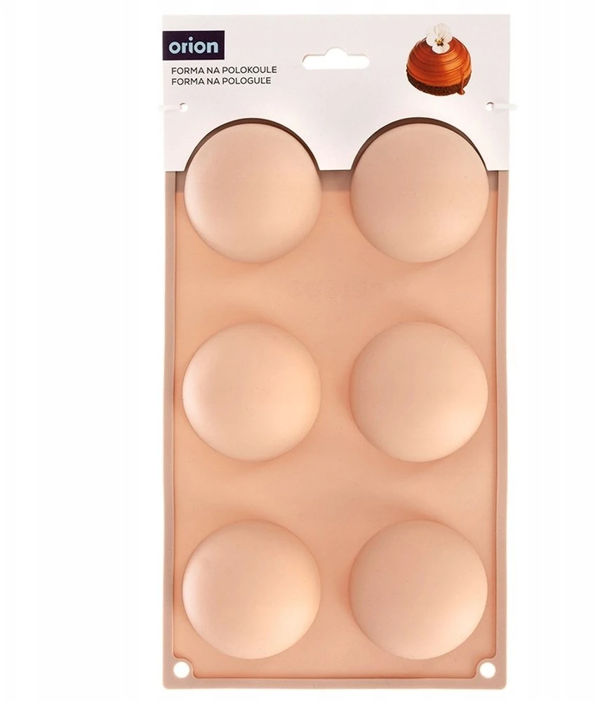 Aptel Orion Silikoninė Kepimo Forma 28x16,5 cm Pusiau Sferinė Bežinė