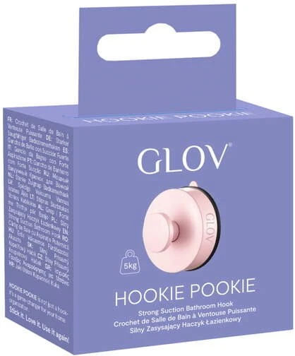 Aptel Glov „Hookie Pookie“ stipriai siurbiamas vonios kabliukas, rožinis