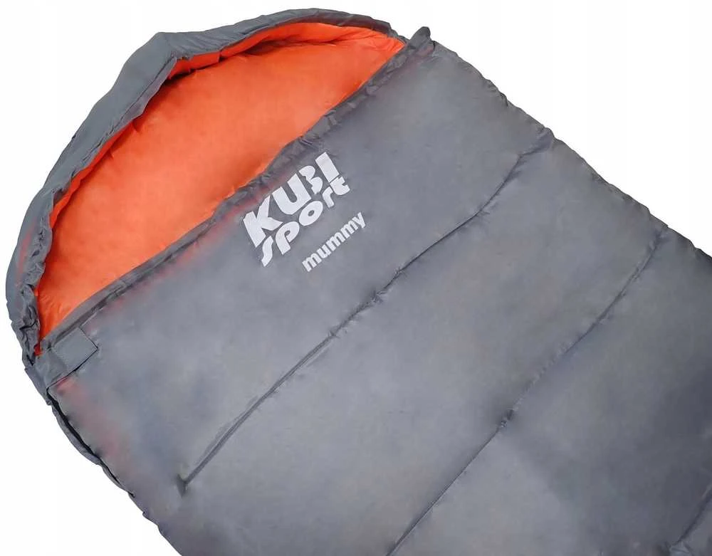 Aptel Turistinis Kempingo Miegmaišys Lengvas Mumija Tvirtas Pilkas KUBISPORT 210 cm