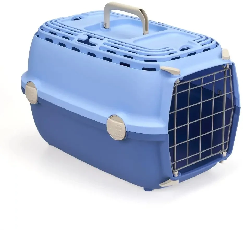 Stefanplast Transport cage Horizon 1 with metal door 48x32x30cm light mėlynas/mėlynas