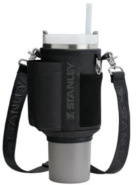 Stanley Termo puodelio su šiaudeliu dėklas &bdquo;The All-Day Quencher Carry-All&ldquo; 0,89 l, juodas